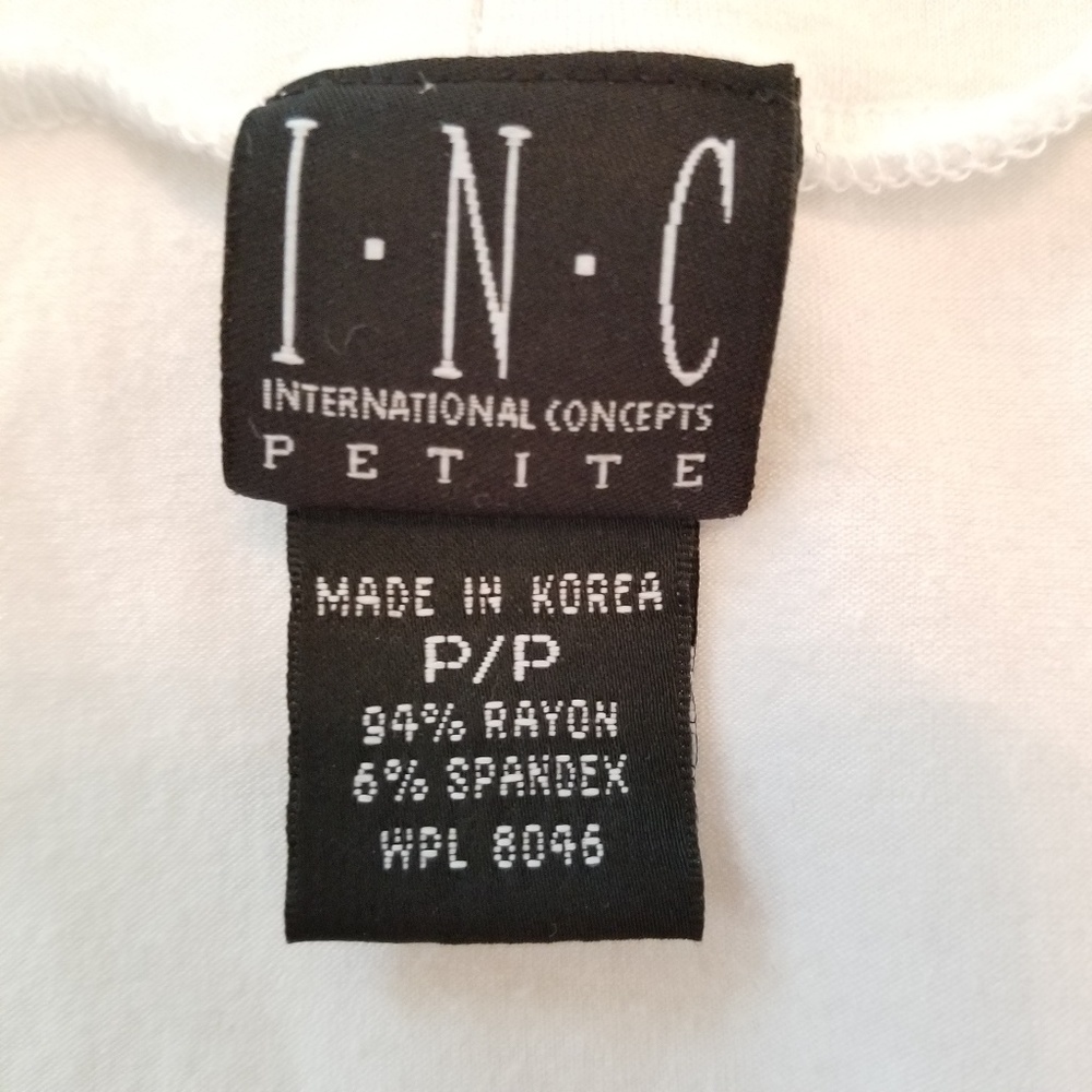 INC White Bardot Top - Petite/Small - Picture 6 of 6